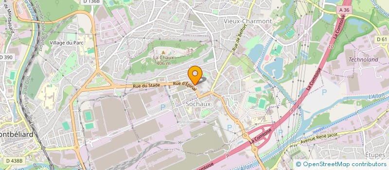 localisation de l'entreprise MADAME MANON BALONDRADE SALITTI à SOCHAUX
