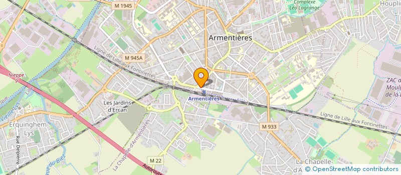 localisation de l'entreprise MADAME MANON BARAFFE  ARMENTIERES