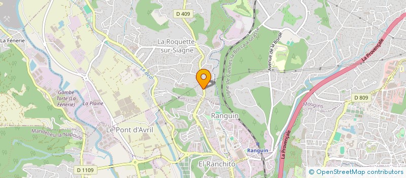 localisation de l'entreprise MADAME MANON BARBERIS à LA ROQUETTE-SUR-SIAGNE