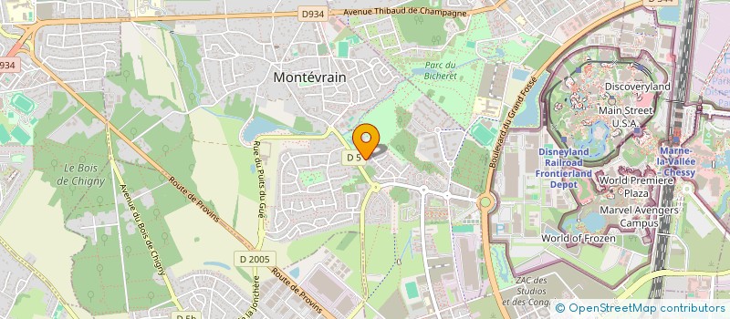 localisation de l'entreprise MADAME MANON BARBIER  MONTEVRAIN