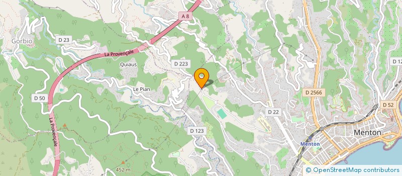 localisation de l'entreprise MADAME MANON BARNIER  MENTON