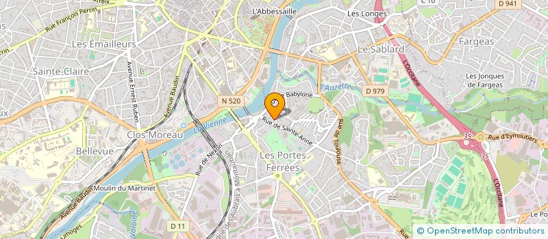 localisation de l'entreprise MADAME MANON BARREAU à LIMOGES