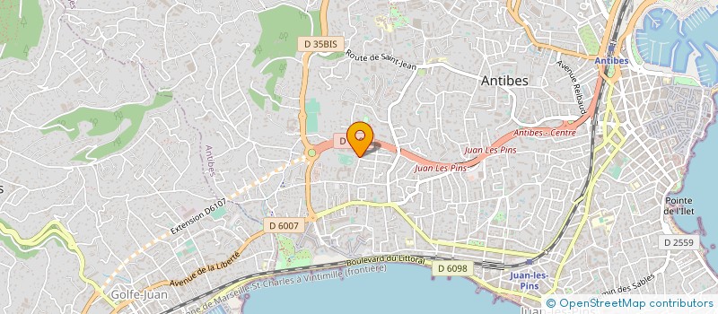 localisation de l'entreprise MADAME MANON BARTHONNET à ANTIBES