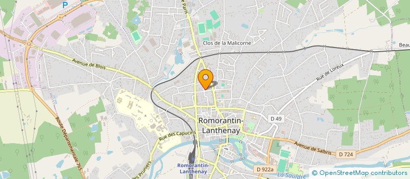 localisation de l'entreprise MADAME MANON BASOGE  ROMORANTIN-LANTHENAY