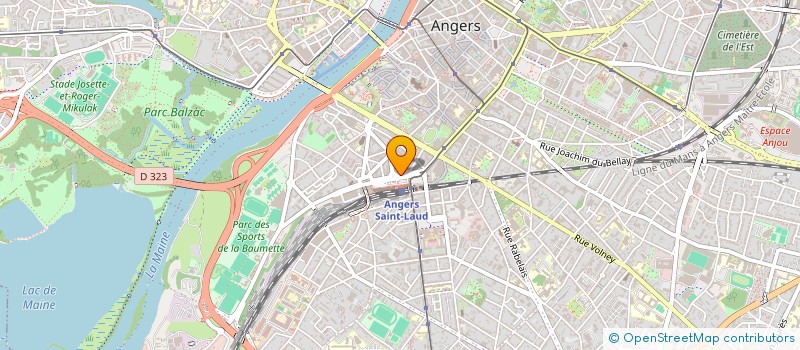 localisation de l'entreprise MADAME MANON BAZILLAIS à ANGERS