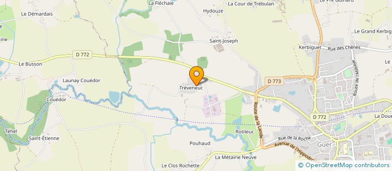 localisation de l'entreprise MADAME MANON BAZIN  GUER