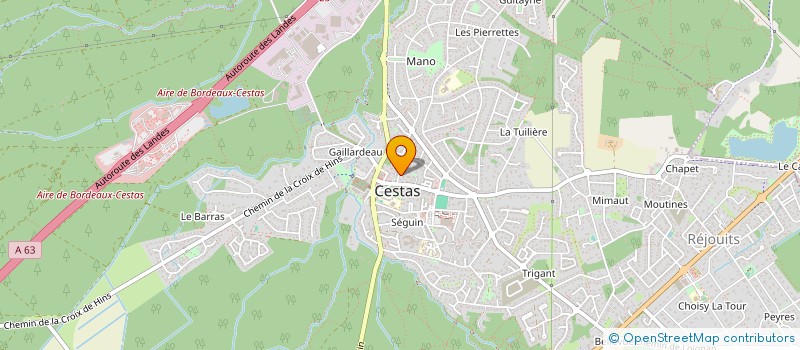 localisation de l'entreprise MADAME MANON BEAULIEU  CESTAS