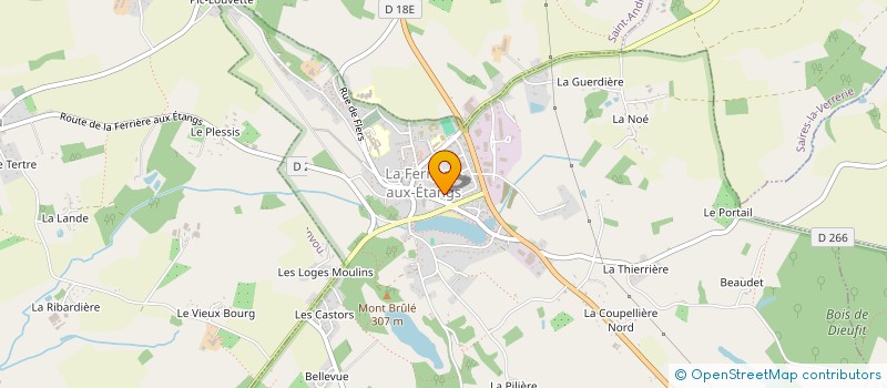 localisation de l'entreprise MADAME MANON BECHET à LA FERRIERE-AUX-ETANGS