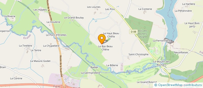 localisation de l'entreprise MADAME MANON BELLIER  VITRE