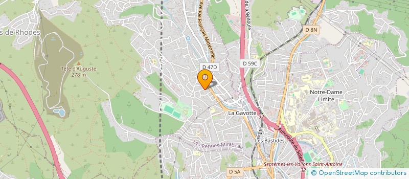 localisation de l'entreprise MADAME MANON BENICHOU à LES PENNES-MIRABEAU