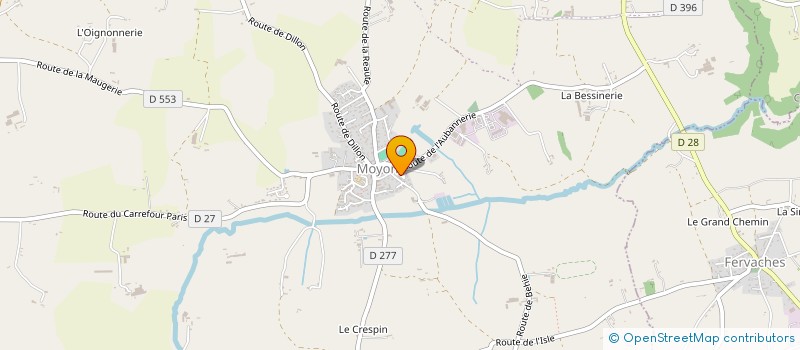 localisation de l'entreprise MADAME MANON BERNARD  MOYON VILLAGES