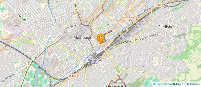 localisation de l'entreprise MADAME MANON BERTRAND  MULHOUSE