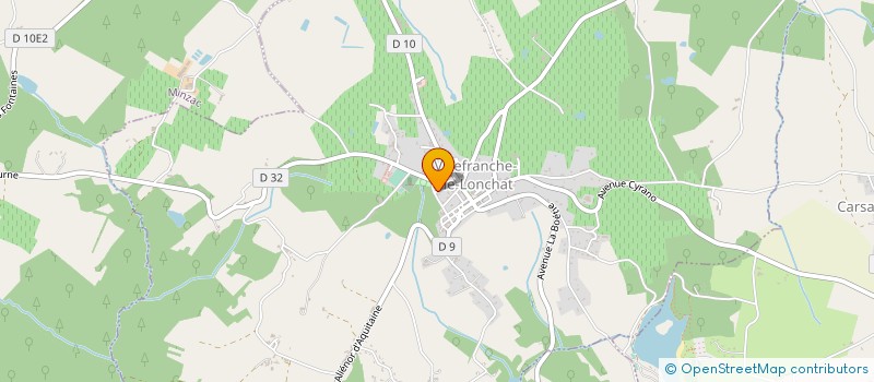 localisation de l'entreprise MADAME MANON BESSOU  VILLEFRANCHE-DE-LONCHAT