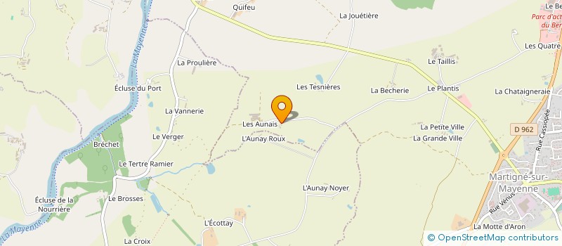 localisation de l'entreprise MADAME MANON BETTON  MARTIGNE-SUR-MAYENNE