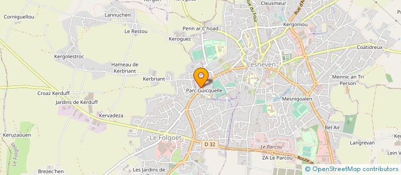 localisation de l'entreprise MADAME MANON BLANCHET  LESNEVEN