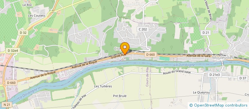 localisation de l'entreprise MADAME MANON BOILLAUD  CREYSSE