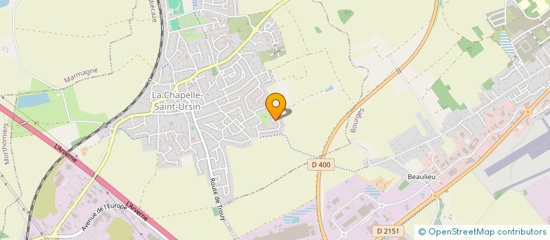 localisation de l'entreprise MADAME MANON BONNEAU  LA CHAPELLE-SAINT-URSIN