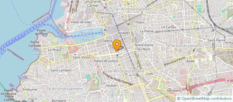 localisation de l'entreprise MADAME MANON BOU MARTINEZ  MARSEILLE