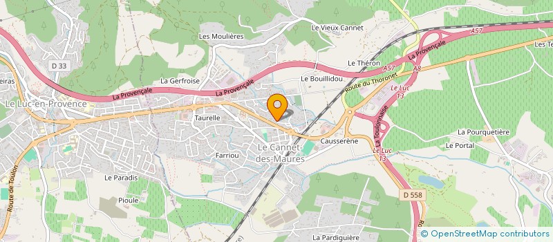 localisation de l'entreprise MADAME MANON BOUCLY  LE CANNET-DES-MAURES