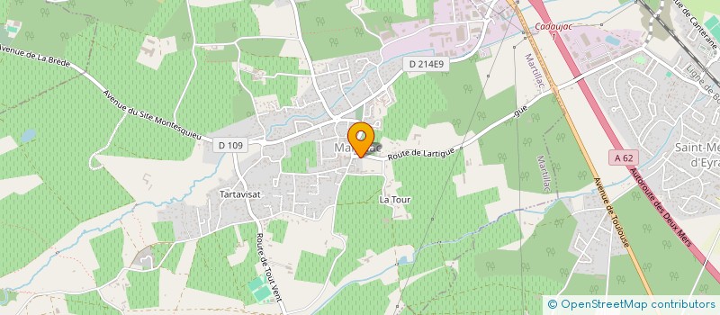 localisation de l'entreprise MADAME MANON BOULET  MARTILLAC