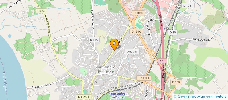 localisation de l'entreprise MADAME MANON BOULEY  SAINT-ANDRE-DE-CUBZAC