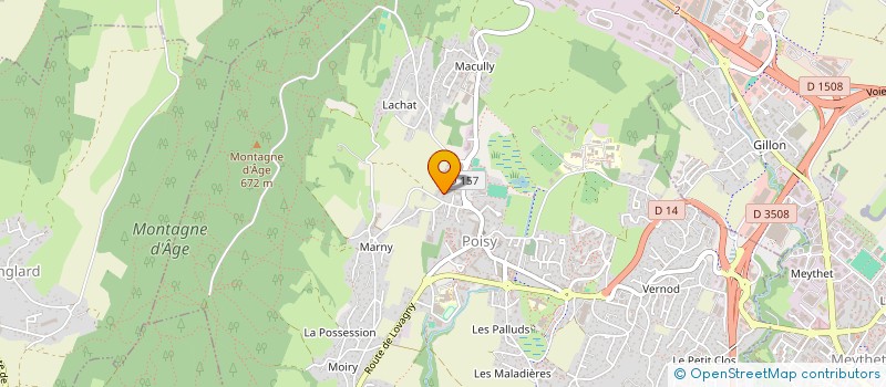 localisation de l'entreprise MADAME MANON BOURGEAUX  POISY