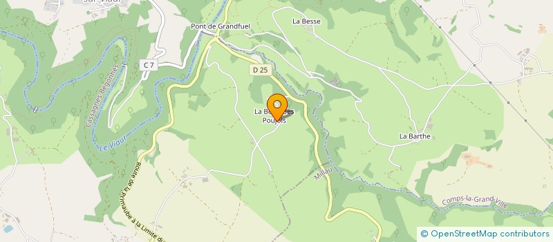 localisation de l'entreprise MADAME MANON BOUSQUET  CASSAGNES-BEGONHES