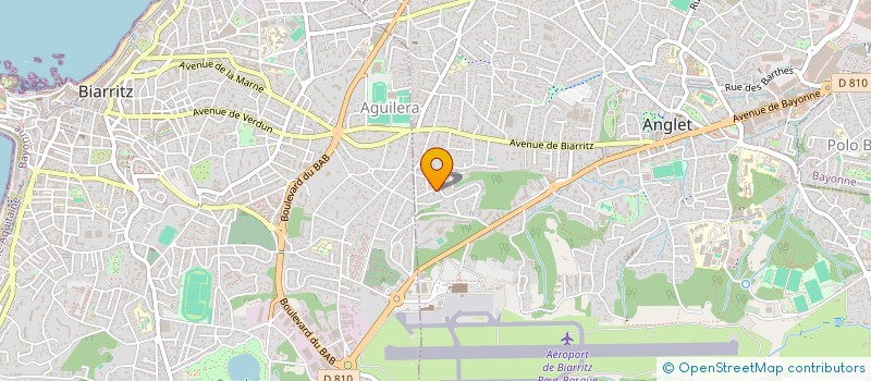 localisation de l'entreprise MADAME MANON BOUVIER  ANGLET