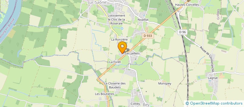 localisation de l'entreprise MADAME MANON BOYER  CORMORANCHE-SUR-SAONE