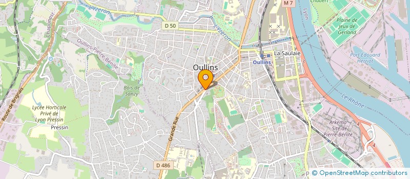 localisation de l'entreprise MADAME MANON BRESSON à OULLINS-PIERRE-BENITE