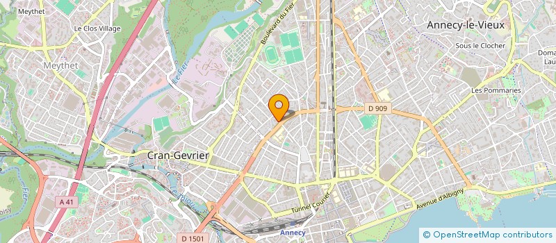 localisation de l'entreprise MADAME MANON BRILLAND à ANNECY