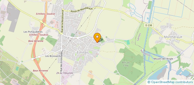 localisation de l'entreprise MADAME MANON BRIN  ECHILLAIS