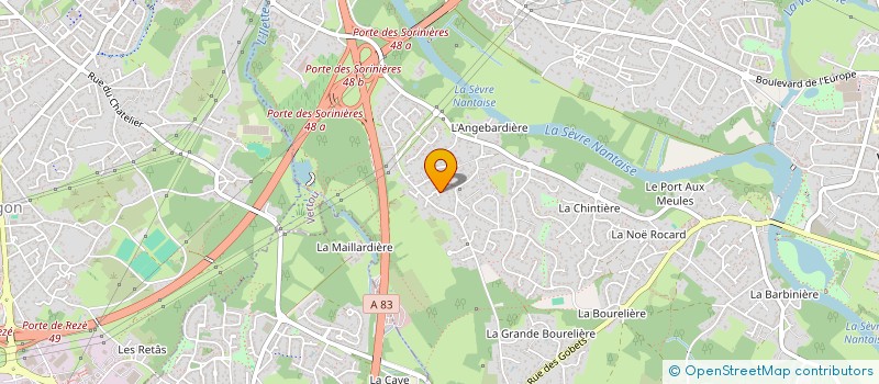 localisation de l'entreprise MADAME MANON BRUAND à VERTOU
