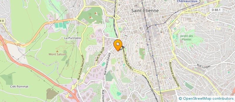 localisation de l'entreprise MADAME MANON BRUEL  SAINT-ETIENNE