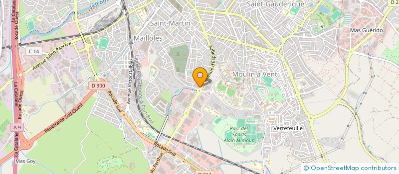 localisation de l'entreprise MADAME MANON BRUGUERA  PERPIGNAN