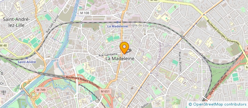 localisation de l'entreprise MADAME MANON BRUNEL à LA MADELEINE
