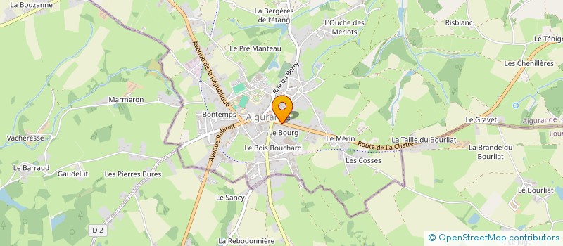 localisation de l'entreprise MADAME MANON BRUNET à AIGURANDE