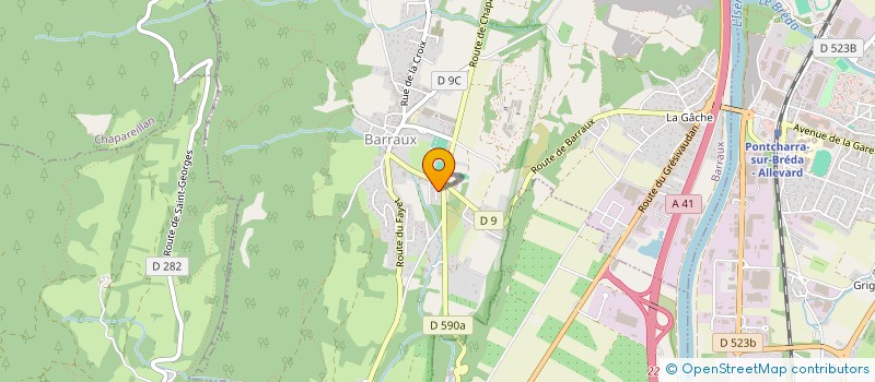 localisation de l'entreprise MADAME MANON BRUNET JAILLY  PONTCHARRA