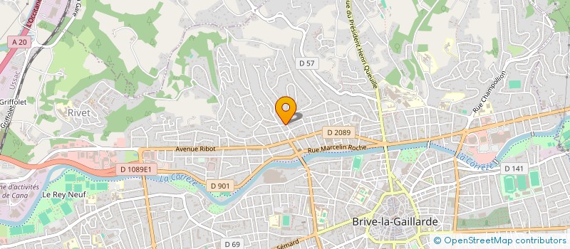 localisation de l'entreprise MADAME MANON BUFFIERE  BRIVE-LA-GAILLARDE