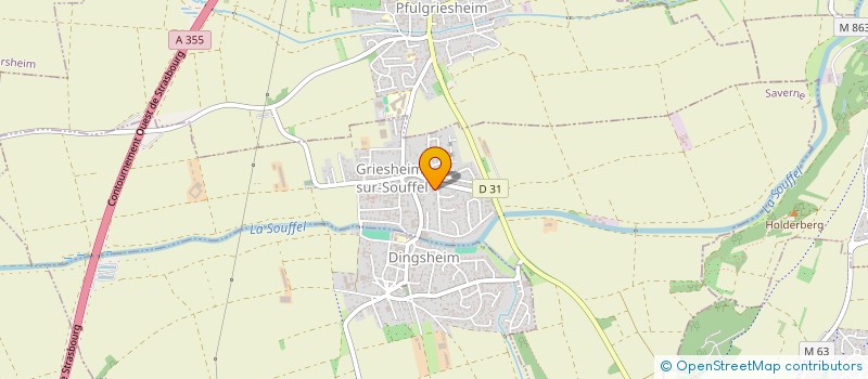 localisation de l'entreprise MADAME MANON BUMMER  GRIESHEIM-SUR-SOUFFEL