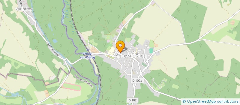 localisation de l'entreprise MADAME MANON BURELLIER  CROUY-SUR-OURCQ