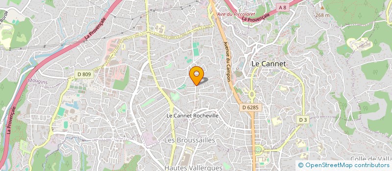 localisation de l'entreprise MADAME MANON CABANEL à LE CANNET