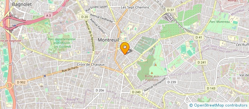 localisation de l'entreprise MADAME MANON CARINCOTTE à MONTREUIL