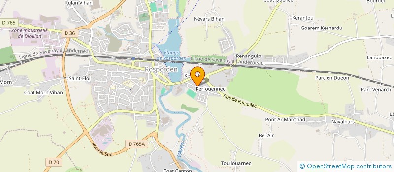 localisation de l'entreprise MADAME MANON CARMES  ROSPORDEN