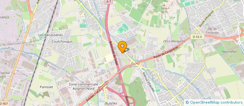 localisation de l'entreprise MADAME MANON CARPENTIER  SORGUES