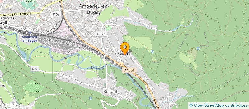 localisation de l'entreprise MADAME MANON CASTUERA  AMBERIEU-EN-BUGEY