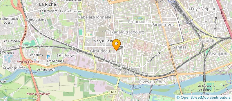 localisation de l'entreprise MADAME MANON CHABRIER--MONTPELLIER  TOURS