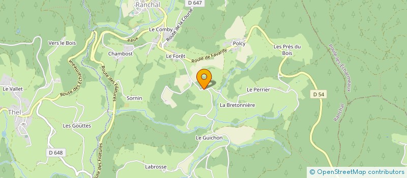 localisation de l'entreprise MADAME MANON CHAMPALLE  RANCHAL