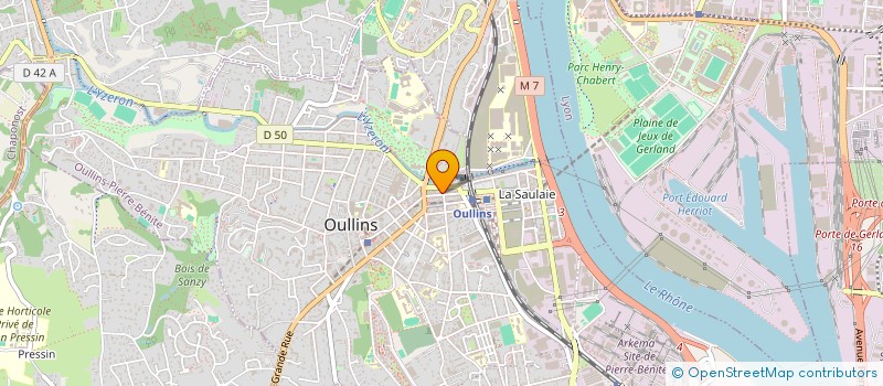 localisation de l'entreprise MADAME MANON CHANINEL  OULLINS-PIERRE-BENITE