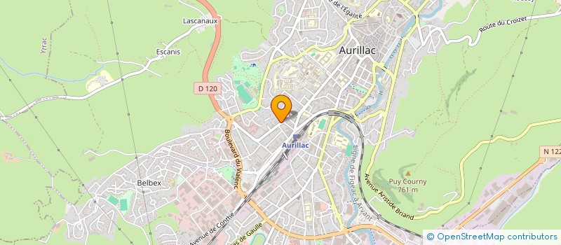 localisation de l'entreprise MADAME MANON CHARBONNEL à AURILLAC